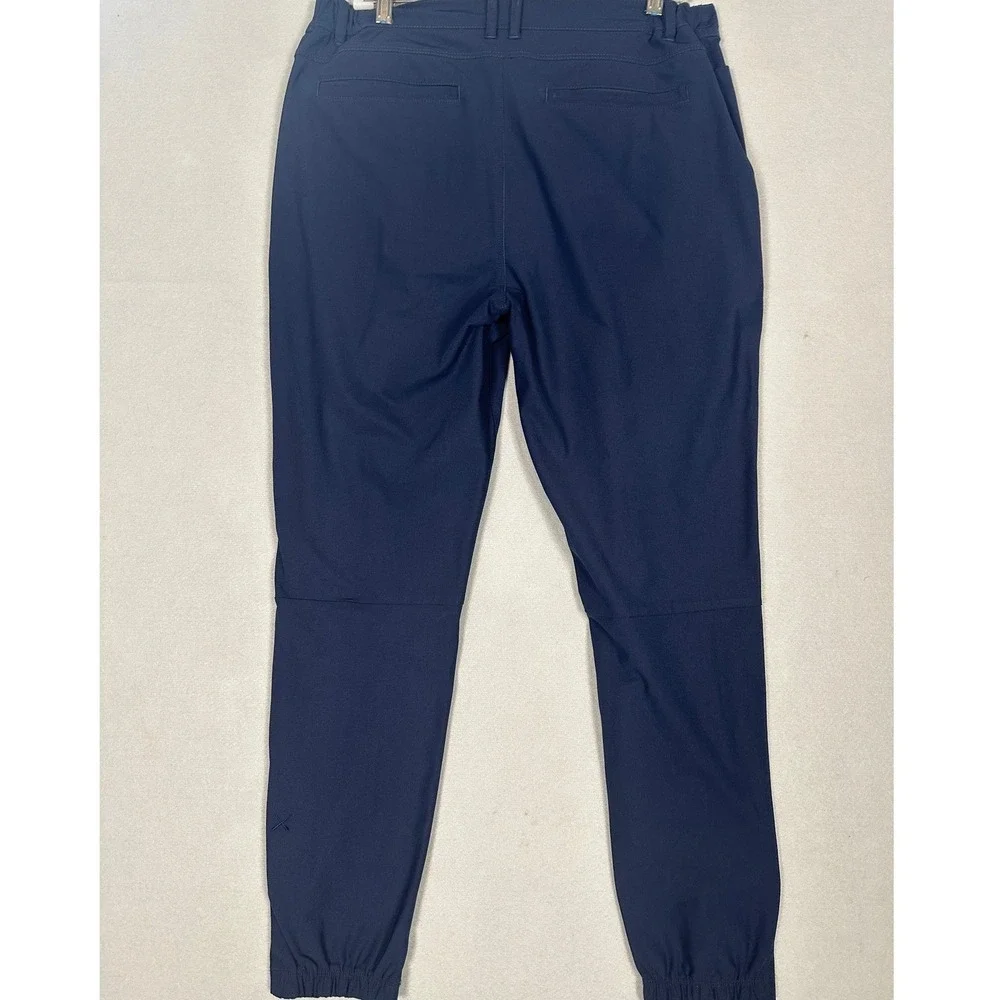 Cuts AO Jogger Pants Mens Large Blue Performance Tapered Stretch Waist Pockets